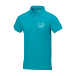 Herren-Poloshirt aus Piqué-Baumwolle, 200 g/m2, Elevate Life Ansicht mit Siebdruck