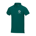 Herren-Poloshirt aus Piqué-Baumwolle, 200 g/m2, Elevate Life Ansicht mit Siebdruck