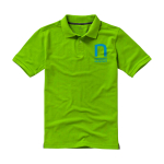 Herren-Poloshirt aus Piqué-Baumwolle, 200 g/m2, Elevate Life Ansicht mit Siebdruck