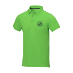 Herren-Poloshirt aus Piqué-Baumwolle, 200 g/m2, Elevate Life Ansicht mit Siebdruck
