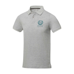 Herren-Poloshirt aus Piqué-Baumwolle, 200 g/m2, Elevate Life Ansicht mit Siebdruck