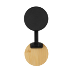 Magnetischer Handyhalter aus recyceltem Plastik und Bambus farbe schwarz neunte Ansicht