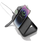 Reiseetui aus recycelten Materialien mit 3-in-1-Ladefunktion farbe schwarz dritte Ansicht