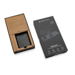 3-in-1-Magnetladegerät mit kabelloser Ladefunktion, 15 W farbe schwarz Ansicht mit Box