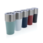 Tropffreier Thermobecher aus recyceltem Edelstahl, 500 ml farbe schwarz Ansicht in verschiedenen Farben
