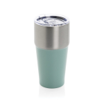 Tropffreier Thermobecher aus recyceltem Edelstahl, 500 ml farbe grün