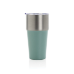 Tropffreier Thermobecher aus recyceltem Edelstahl, 500 ml farbe grün zweite Ansicht