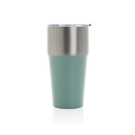 Tropffreier Thermobecher aus recyceltem Edelstahl, 500 ml farbe grün vierte Ansicht