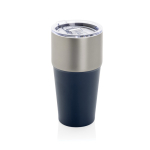 Tropffreier Thermobecher aus recyceltem Edelstahl, 500 ml farbe marineblau