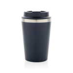 Ökologische doppelwandige Thermotasse mit Deckel, 350 ml farbe blau dritte Ansicht