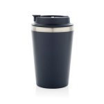 Ökologische doppelwandige Thermotasse mit Deckel, 350 ml farbe blau sechste Ansicht