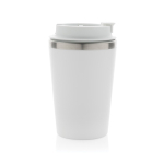 Ökologische doppelwandige Thermotasse mit Deckel, 350 ml farbe weiß fünfte Ansicht