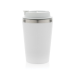 Ökologische doppelwandige Thermotasse mit Deckel, 350 ml farbe weiß sechste Ansicht