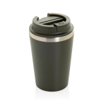 Ökologische doppelwandige Thermotasse mit Deckel, 350 ml farbe grün