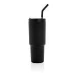 Tropffreier Thermobecher aus recyceltem Edelstahl, 900 ml farbe schwarz fünfte Ansicht