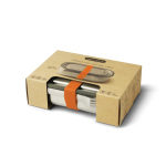 Edelstahl-Lunchbox mit Gabel und Band der Marke Black+Blum, 1 L farbe orange Ansicht mit Box