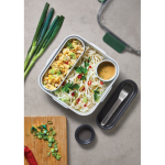 Lunchbox mit Innenbehältern und Gabel von Black+Blum, 1 L