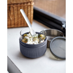 Glasschüssel mit tropfsicherem Deckel von Black+Blum, 750 ml farbe silber Lifestyle-Bild