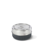 Glasschüssel mit tropfsicherem Deckel von Black+Blum, 750 ml farbe silber Ansicht mit Druckbereich