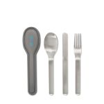 Elegantes Besteckset aus Edelstahl der Marke Black+Blum farbe silber Ansicht mit Druckbereich