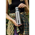 Thermoflasche aus Edelstahl mit Griff von Black+Blum, 500 ml farbe türkis Lifestyle-Bild 2