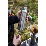 Thermoflasche aus Edelstahl mit Griff von Black+Blum, 750 ml farbe türkis