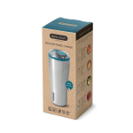 Tropfsicherer Thermobecher To Go von Black+Blum, 600 ml farbe türkis Ansicht mit Box