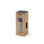 Tropfsichere Thermotasse aus Stahl von Black+Blum, 340 ml farbe grau Ansicht mit Box