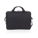 Mehrzweck-Schultertasche aus RPET mit Trageriemen, 1 L farbe schwarz dritte Ansicht