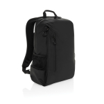 Wasserfester RPET-Rucksack mit Fronttasche für PC, 15,6” farbe schwarz zweite Ansicht