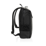Wasserfester RPET-Rucksack mit Fronttasche für PC, 15,6” farbe schwarz dritte Ansicht