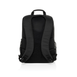 Wasserfester RPET-Rucksack mit Fronttasche für PC, 15,6” farbe schwarz vierte Ansicht