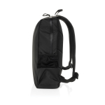 Wasserfester RPET-Rucksack mit Fronttasche für PC, 15,6” farbe schwarz fünfte Ansicht