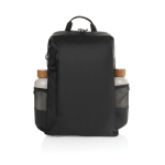 Wasserfester RPET-Rucksack mit Fronttasche für PC, 15,6” farbe schwarz sechste Ansicht
