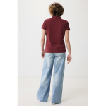 Damen-Piqué-Poloshirt aus recycelter Baumwolle, 220 g/m², Iqoniq farbe bordeaux zweite Ansicht mit Modell