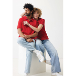 Damen-Piqué-Poloshirt aus recycelter Baumwolle, 220 g/m², Iqoniq farbe rot