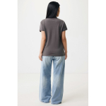 Damen-Piqué-Poloshirt aus recycelter Baumwolle, 220 g/m², Iqoniq farbe mattsilber vierte Ansicht mit Modell