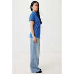 Damen-Piqué-Poloshirt aus recycelter Baumwolle, 220 g/m², Iqoniq farbe köngisblau dritte Ansicht mit Modell