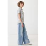 Damen-Piqué-Poloshirt aus recycelter Baumwolle, 220 g/m², Iqoniq farbe hellgrau vierte Ansicht mit Modell