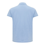 Damen-Piqué-Poloshirt aus recycelter Baumwolle, 220 g/m², Iqoniq farbe cyan-blau zweite Ansicht