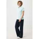 Damen-Piqué-Poloshirt aus recycelter Baumwolle, 220 g/m², Iqoniq farbe mintgrün Ansicht mit Modell