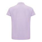 Damen-Piqué-Poloshirt aus recycelter Baumwolle, 220 g/m², Iqoniq farbe lila zweite Ansicht