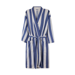 Hammam-Bademantel aus recycelter Baumwolle, 200 g/m2, S/M farbe blau