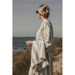 Hammam-Bademantel aus recycelter Baumwolle, 200 g/m2, S/M farbe beige Lifestyle-Bild 2