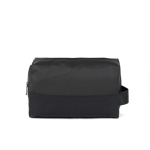 Kulturtasche aus recyceltem Polyester im eleganten Design farbe schwarz