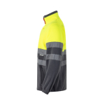 Extra große Softshell-Arbeitsjacke aus Polyester, 280 g/m2, Velilla farbe gelb vierte Ansicht