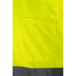 Kurzarm-Arbeits-Poloshirt in extra großer Größe, 160 g/m2, Velilla farbe gelb achte Ansicht