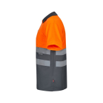 Kurzarm-Arbeits-Poloshirt in extra großer Größe, 160 g/m2, Velilla farbe orange vierte Ansicht