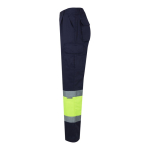 Twill-Arbeitshose aus Polyester und Baumwolle, 210 g/m2, Velilla farbe gelb vierte Ansicht
