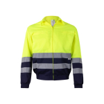 Twill-Arbeitsjacke aus Polyester und Baumwolle, 210 g/m2, Velilla farbe gelb dritte Ansicht